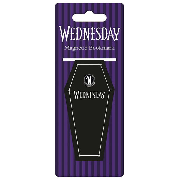 Wednesday Magnetic Bookmark LKT Sport Wednesday design magnetic bookmarkFeaturing a coffin themed designOfficial licensed productApprox 9cm x 4.5cm Bookmarks
