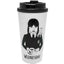 Wednesday Thermal Travel Mug LKT Sport Thermal Travel Flask with a screw-top lidBlack and white design featuring Wednesday, with the Weathervane logo on the opposite sideDouble walled flask with a flip back hinged lid for anti spillIncludes a rubberised b