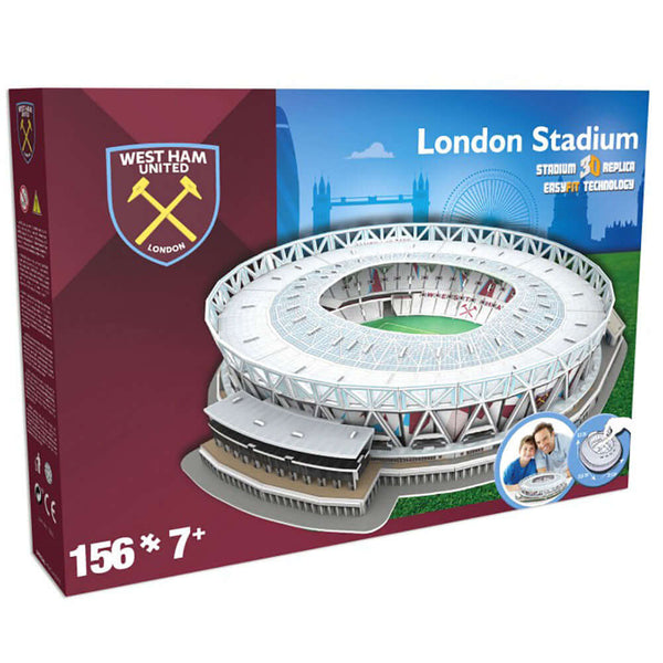 West Ham United FC 3D Stadium Puzzle LKT Sport 3D replica of the London Stadium156pc puzzleSuitable for ages 7+Official licensed productApprox 34cm x 32cm x 9cm Puzzles