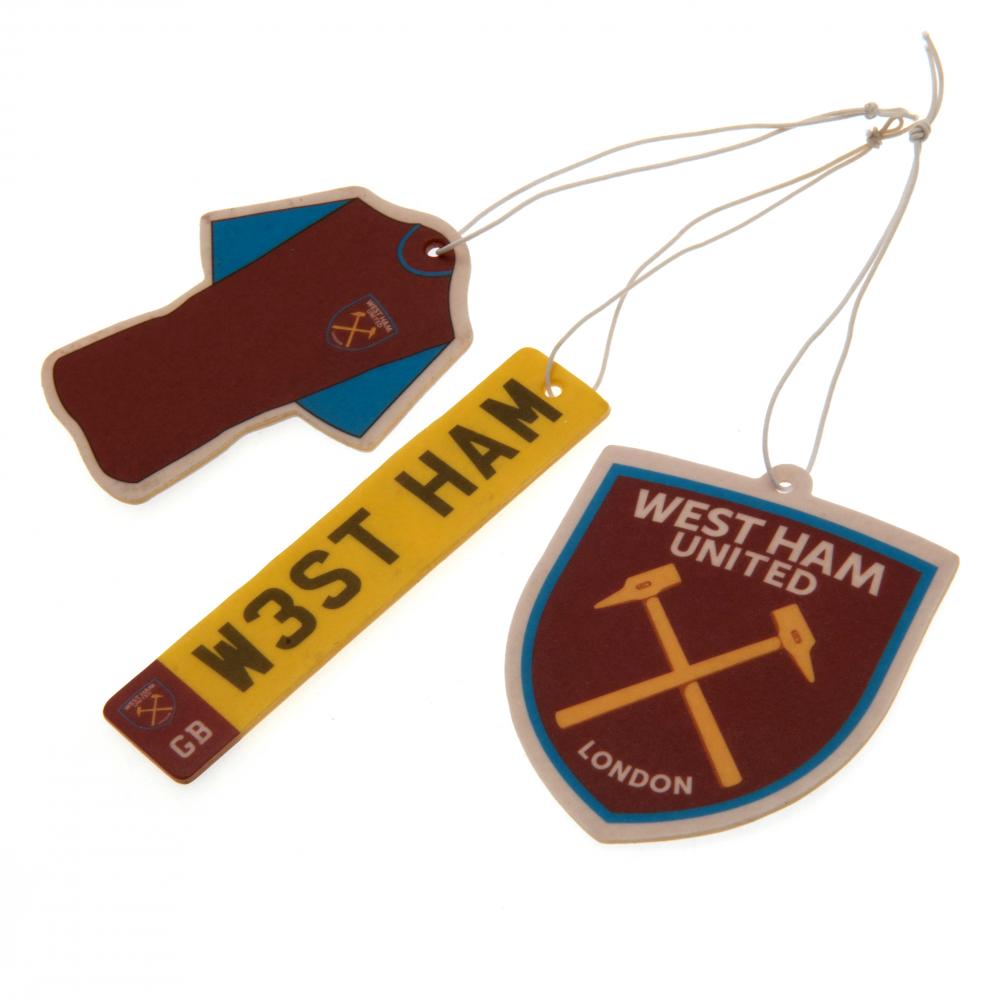 West Ham United FC 3pk Air Freshener LKT Sport Football>Premier League>West Ham United FC Vehicle Air Fresheners
