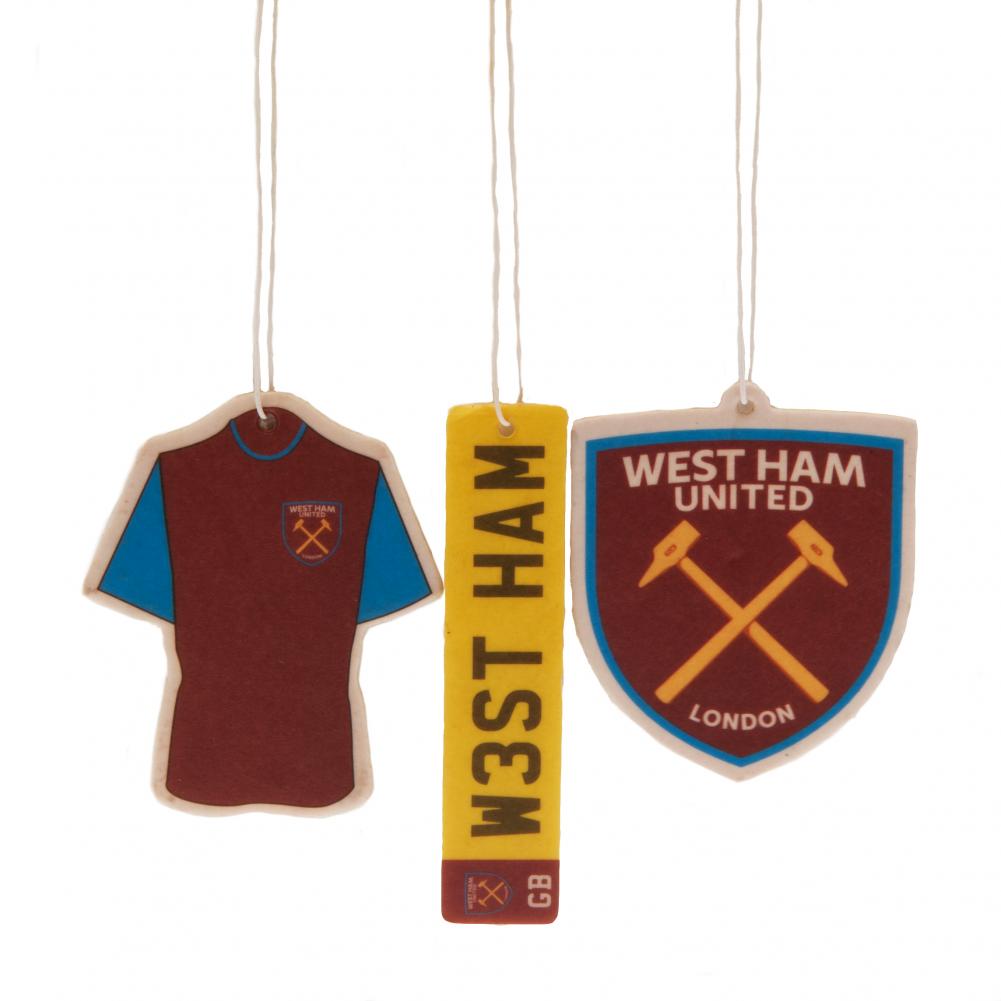 West Ham United FC 3pk Air Freshener LKT Sport Football>Premier League>West Ham United FC Vehicle Air Fresheners