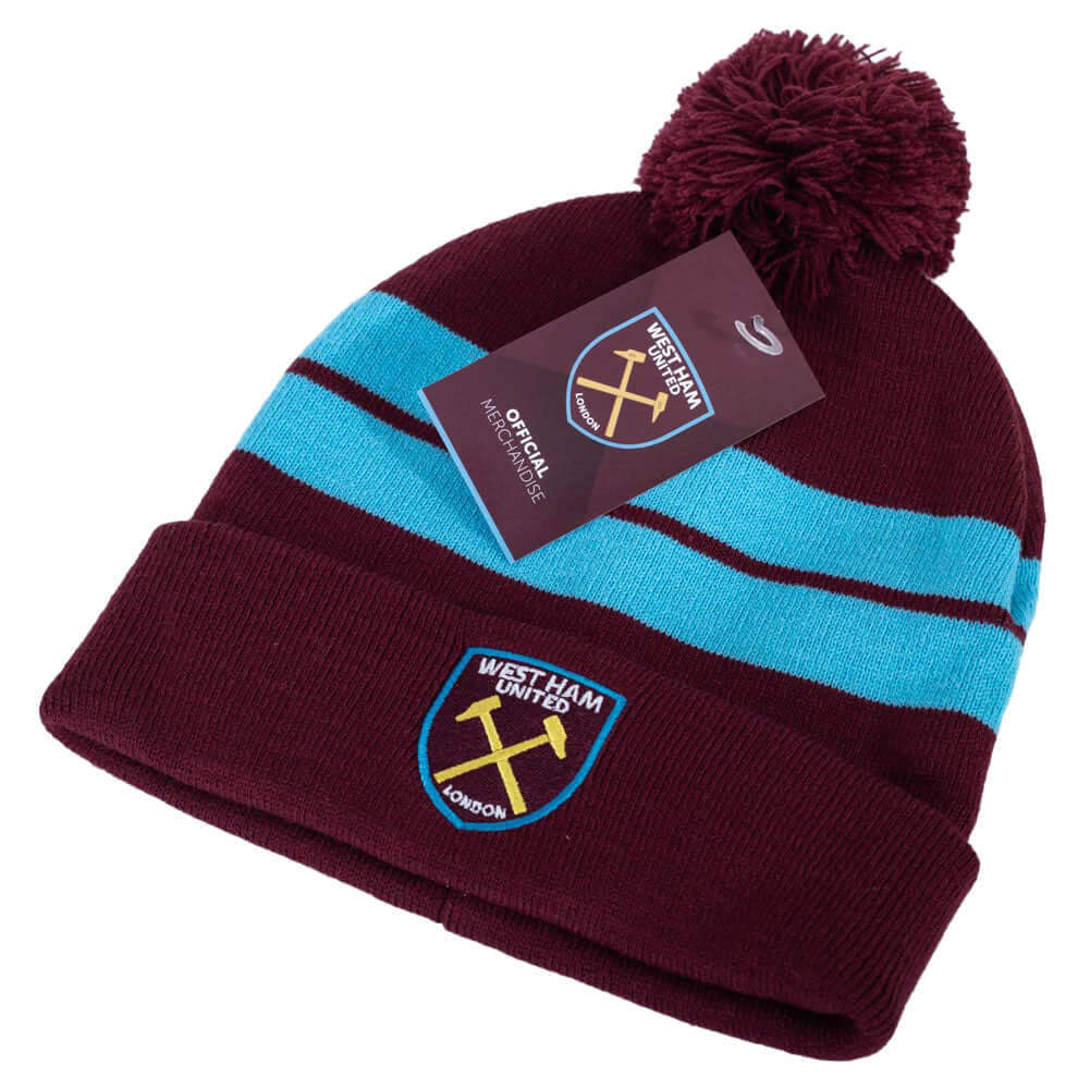 West Ham United FC Bar Knit Ski Hat LKT Sport Football>Premier League>West Ham United FC Beanies