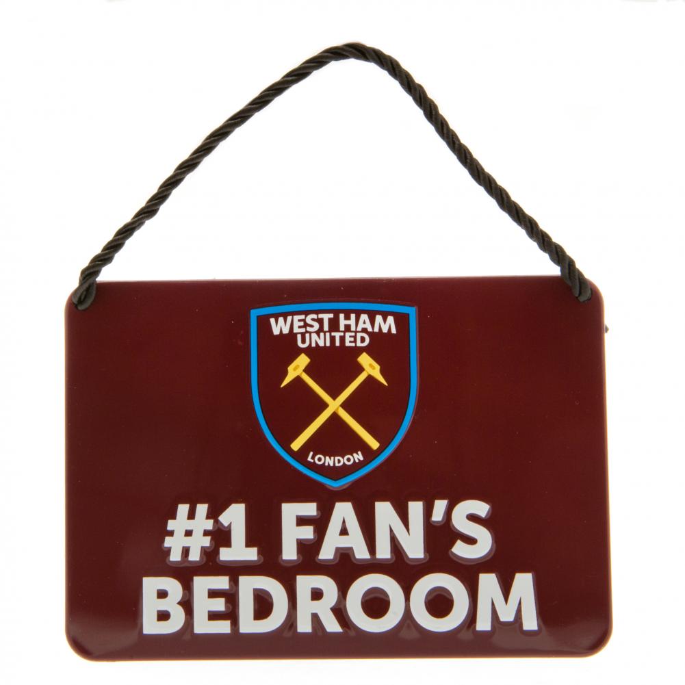 West Ham United FC Bedroom Sign No1 Fan LKT Sport Football>Premier League>West Ham United FC Novelty Signs