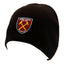 West Ham United FC Black Beanie LKT Sport Black dome style knitted hatFeatures a West Ham United FC embroidered crestOfficial licensed productOne size fits all Beanies