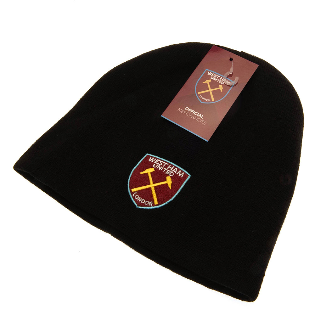 West Ham United FC Black Beanie LKT Sport Football>Premier League>West Ham United FC Beanies