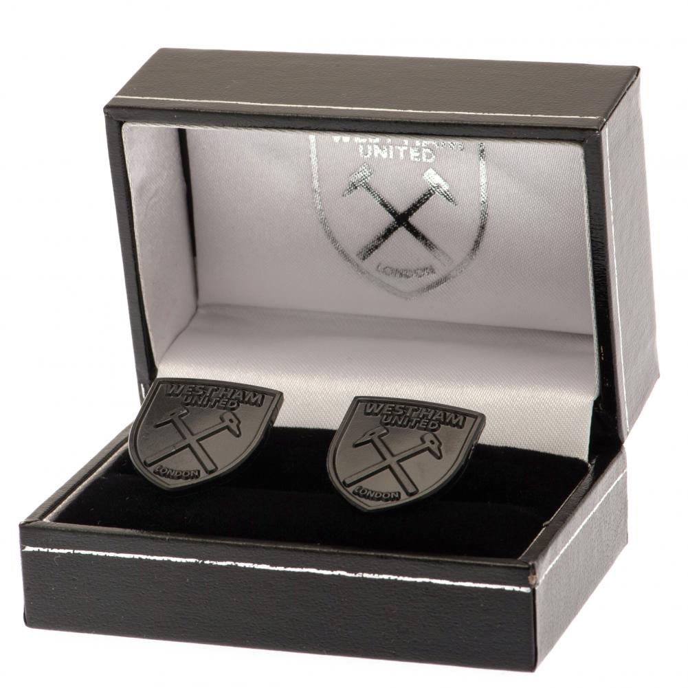 West Ham United FC Black IP Cufflinks LKT Sport Football>Premier League>West Ham United FC Cufflinks