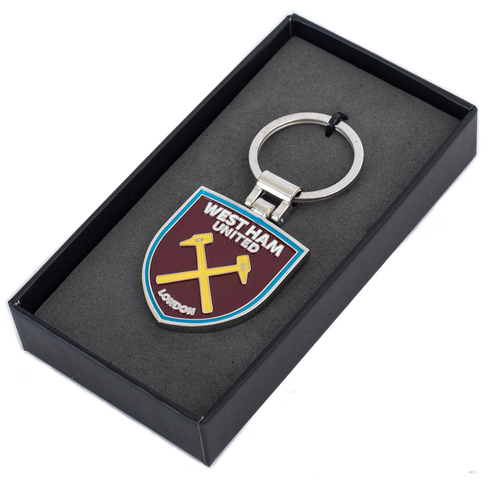 West Ham United FC Boxed Crest Keyring LKT Sport Football>Premier League>West Ham United FC Keychains