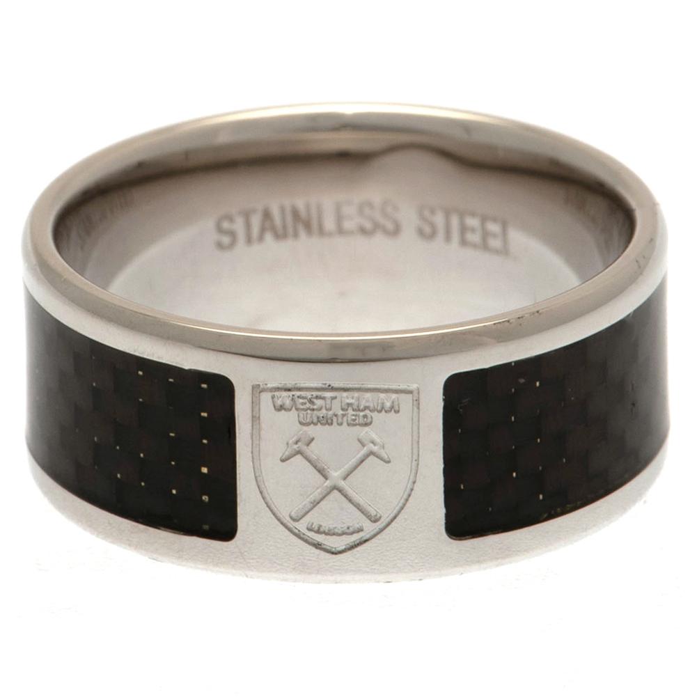 West Ham United FC Carbon Fibre Ring Medium LKT Sport Football>Premier League>West Ham United FC Rings