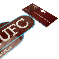 West Ham United FC Colour Retro Sign LKT Sport Football>Premier League>West Ham United FC Novelty Signs