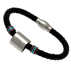 West Ham United FC Colour Ring Leather Bracelet LKT Sport Football>Premier League>West Ham United FC Bracelets
