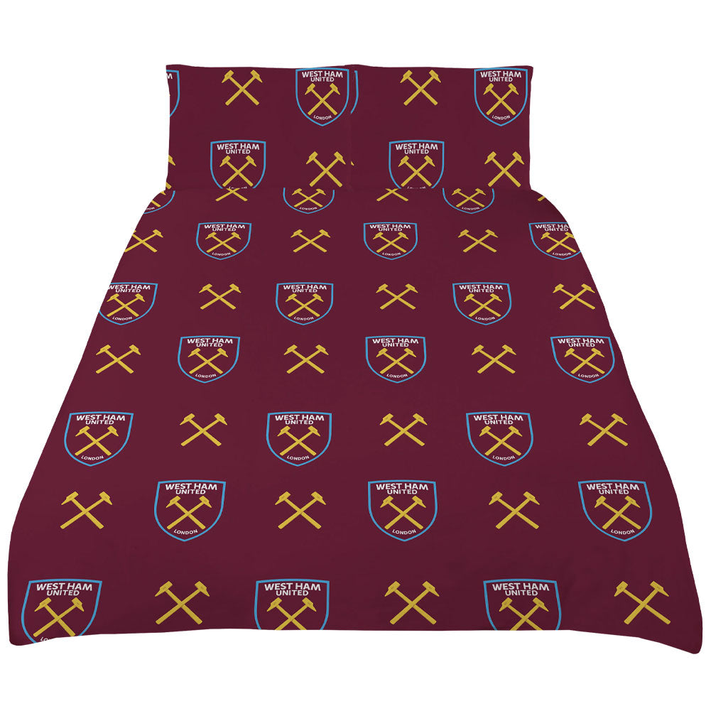 West Ham United FC Colour Split King Duvet Set LKT Sport Football>Premier League>West Ham United FC Duvet Covers