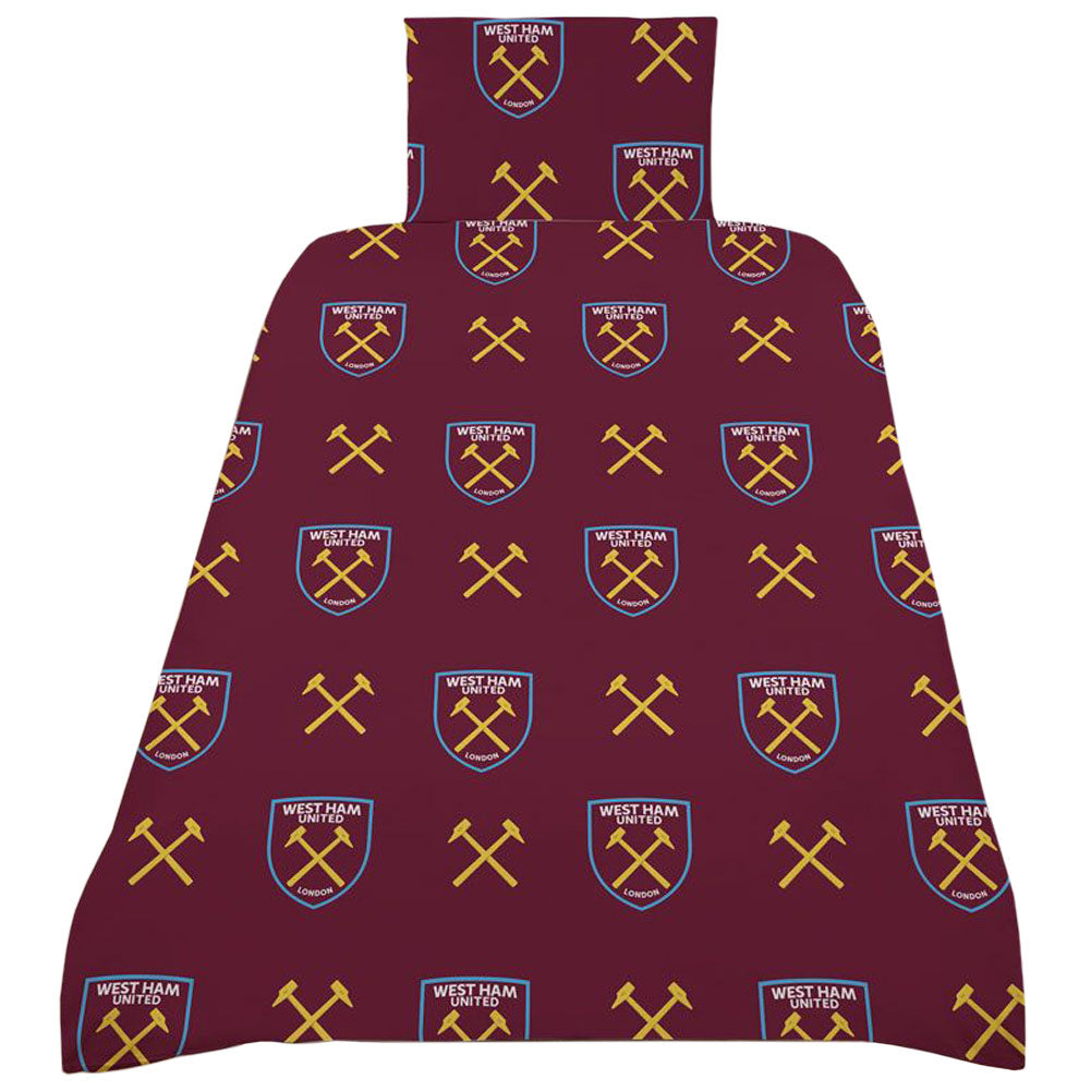 West Ham United FC Colour Split Single Duvet Set LKT Sport Football>Premier League>West Ham United FC