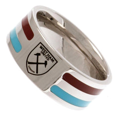 West Ham United FC Colour Stripe Ring Small LKT Sport Football>Premier League>West Ham United FC Rings