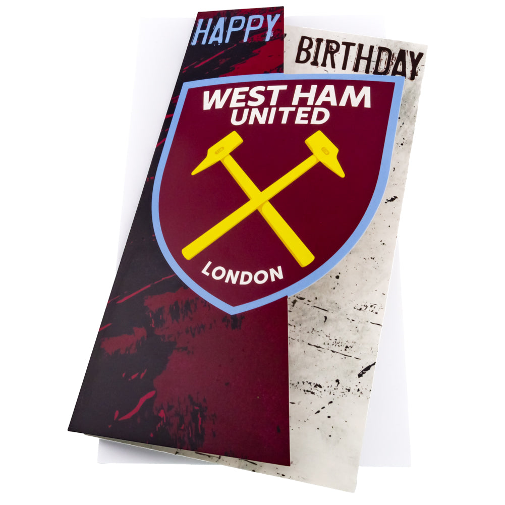West Ham United FC Crest Birthday Card LKT Sport Football>Premier League>West Ham United FC Greeting Cards