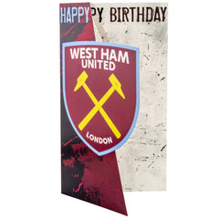 West Ham United FC Crest Birthday Card LKT Sport Football>Premier League>West Ham United FC Greeting Cards