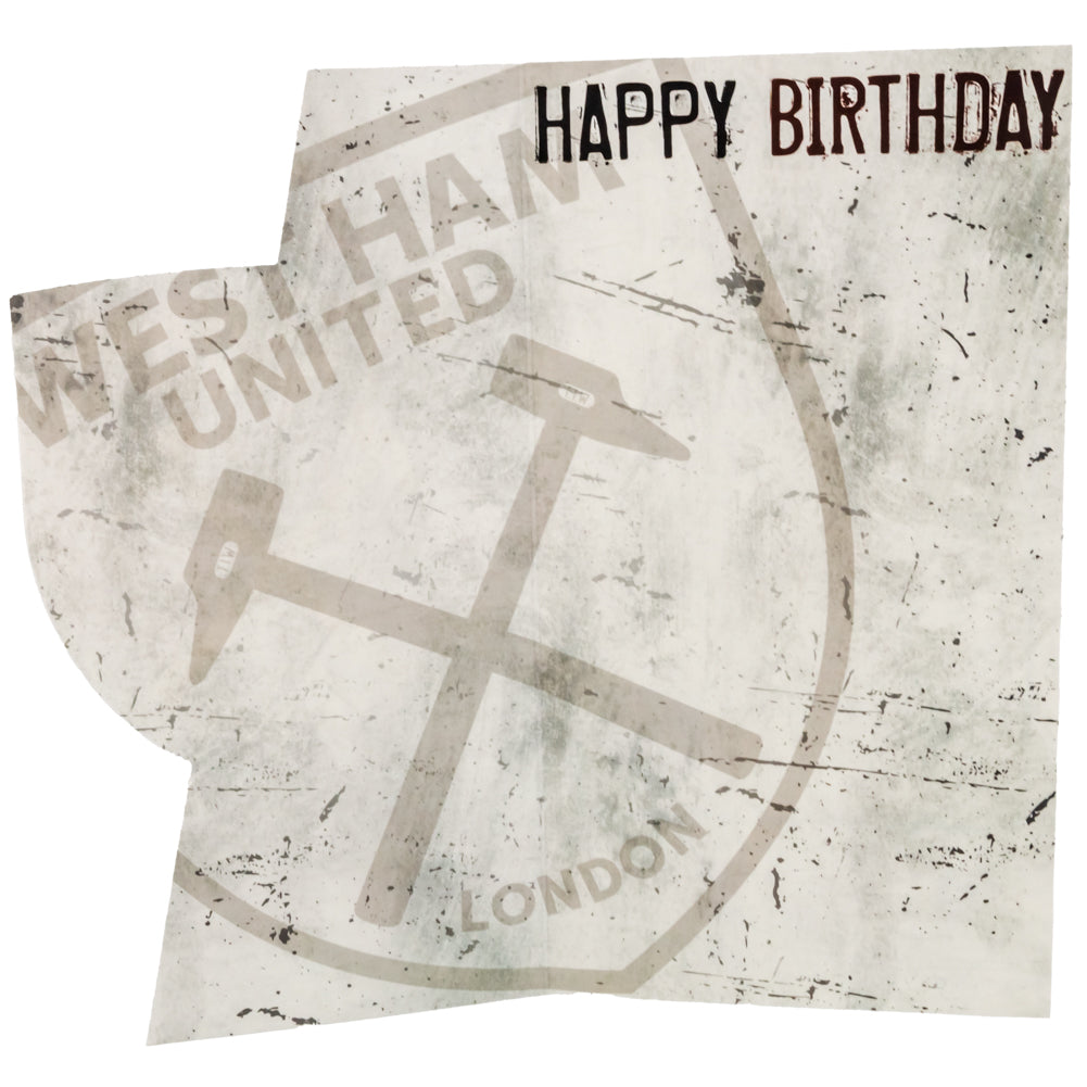 West Ham United FC Crest Birthday Card LKT Sport Football>Premier League>West Ham United FC Greeting Cards