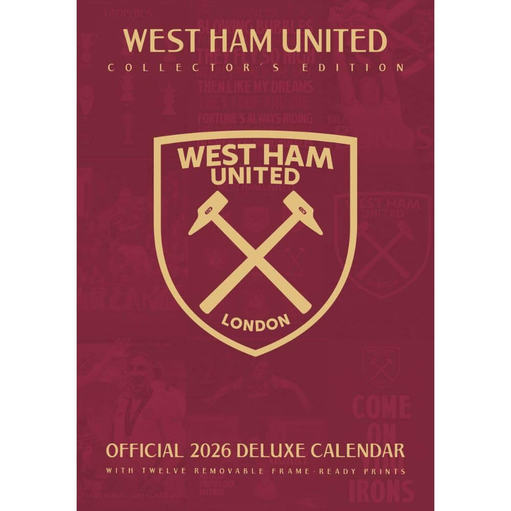 West Ham United FC Deluxe Calendar 2026 LKT Sport Football>Premier League>West Ham United FC Wall Calendars