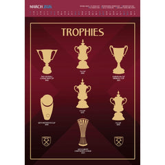 West Ham United FC Deluxe Calendar 2026 LKT Sport Football>Premier League>West Ham United FC Wall Calendars