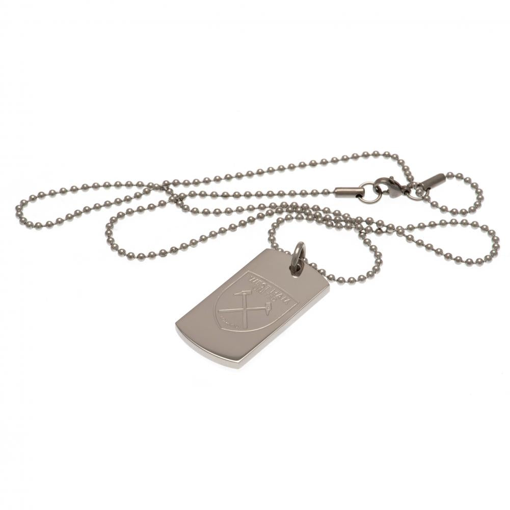 West Ham United FC Engraved Dog Tag & Chain LKT Sport Football>Premier League>West Ham United FC Necklaces