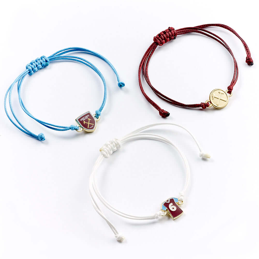 West Ham United FC Friendship Bracelet Set LKT Sport Football>Premier League>West Ham United FC Bracelets