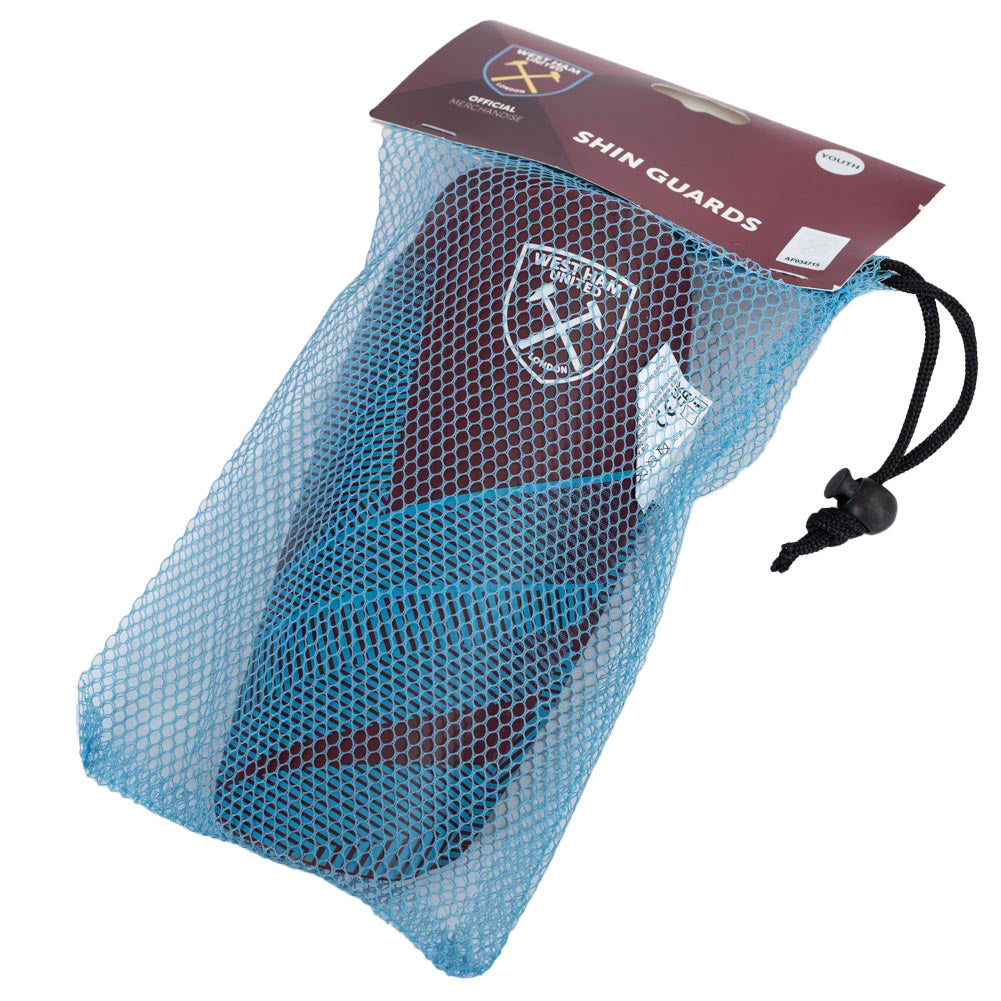 West Ham United FC Fuse Shin Pads Kids LKT Sport Football>Premier League>West Ham United FC Soccer Shin Guards
