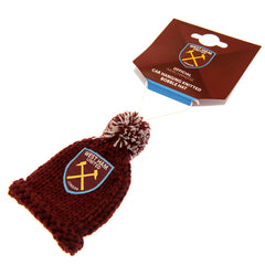 West Ham United FC Hanging Bobble Hat LKT Sport Football>Premier League>West Ham United FC Vehicle Rear View Mirror Ornaments