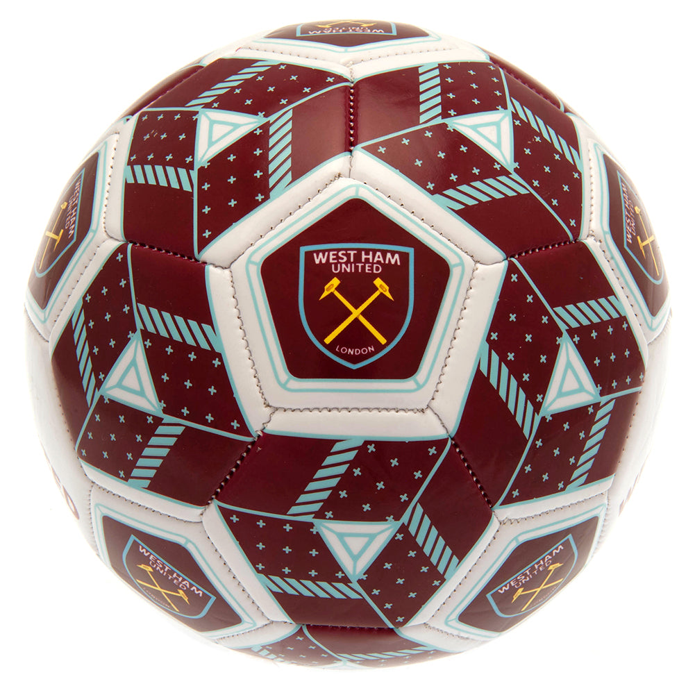 West Ham United FC Hex Size 3 Football LKT Sport Football>Premier League>West Ham United FC Soccer Balls