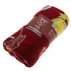 West Ham United FC Historic Crests Fleece Blanket LKT Sport Football>Premier League>West Ham United FC Throw Blankets