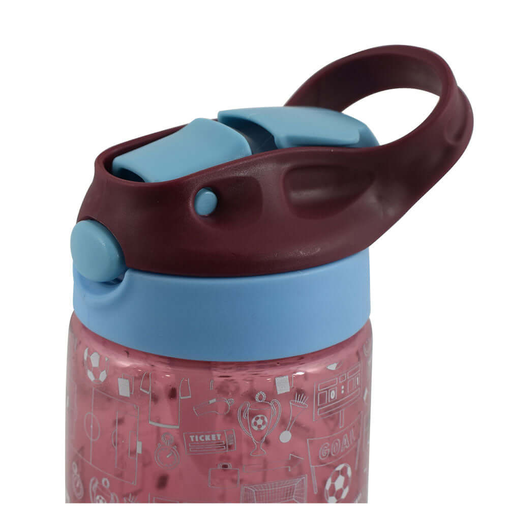 West Ham United FC Junior Water Bottle LKT Sport Vibrant claret kids water bottleWith a white West Ham crest and fun icon designWith a screw top lid and a closable drinking spoutOfficial licensed productApprox ml (oz)Approx cm tall, cm in diameter Water B