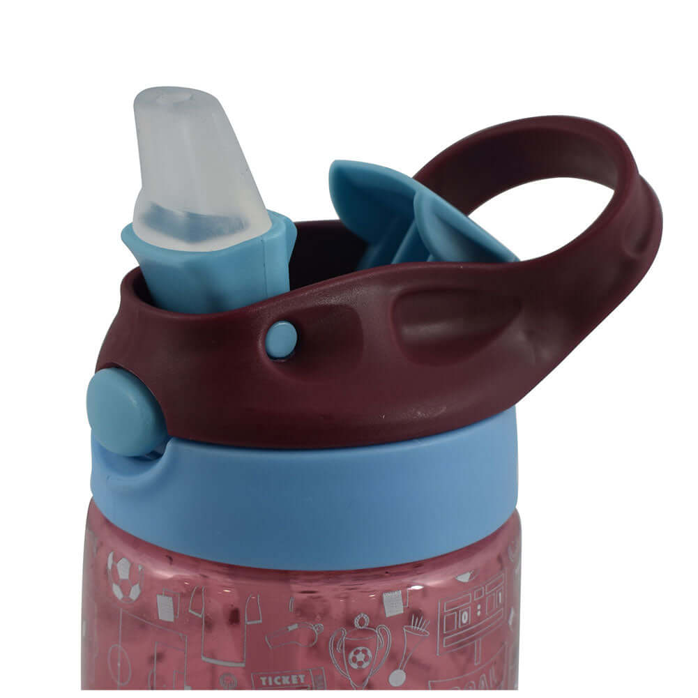West Ham United FC Junior Water Bottle LKT Sport Vibrant claret kids water bottleWith a white West Ham crest and fun icon designWith a screw top lid and a closable drinking spoutOfficial licensed productApprox ml (oz)Approx cm tall, cm in diameter Water B