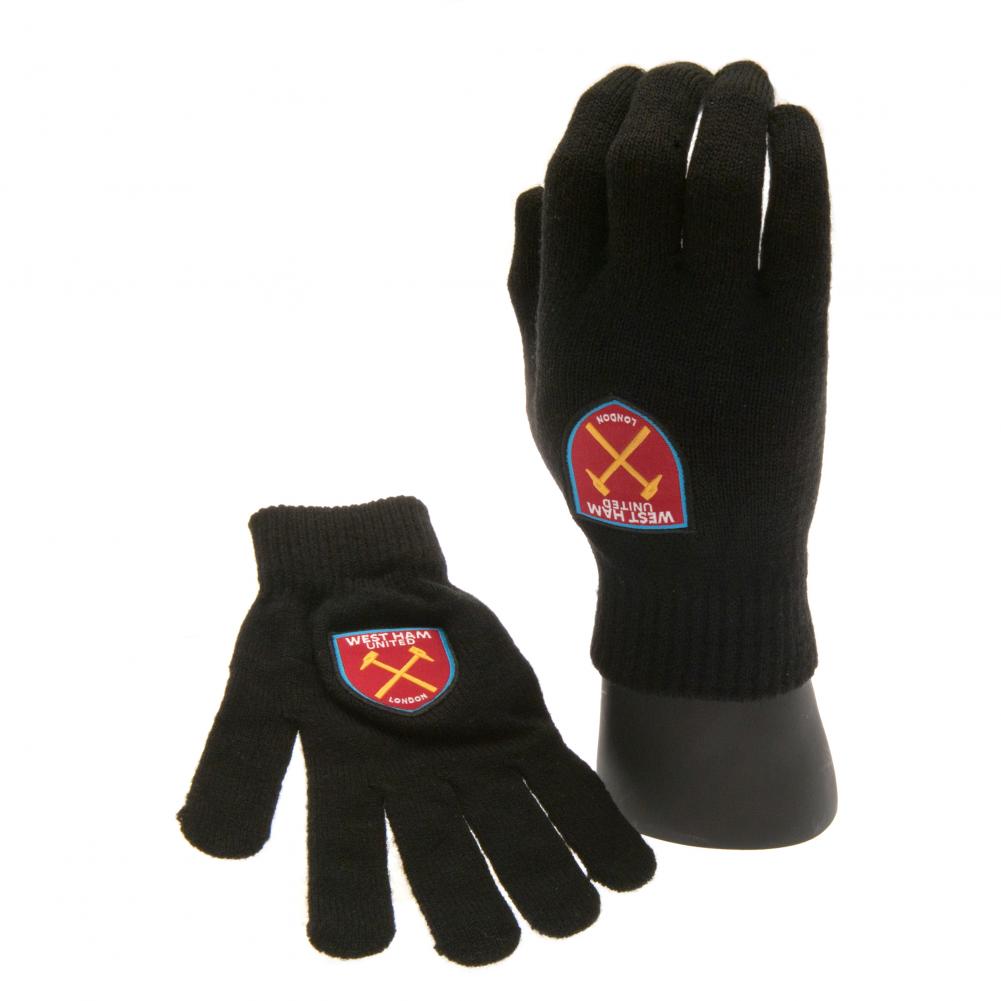 West Ham United FC Knitted Gloves Junior LKT Sport Football>Premier League>West Ham United FC Gloves & Mittens