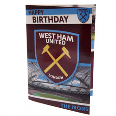 West Ham United FC Musical Birthday Card LKT Sport Football>Premier League>West Ham United FC Greeting Cards