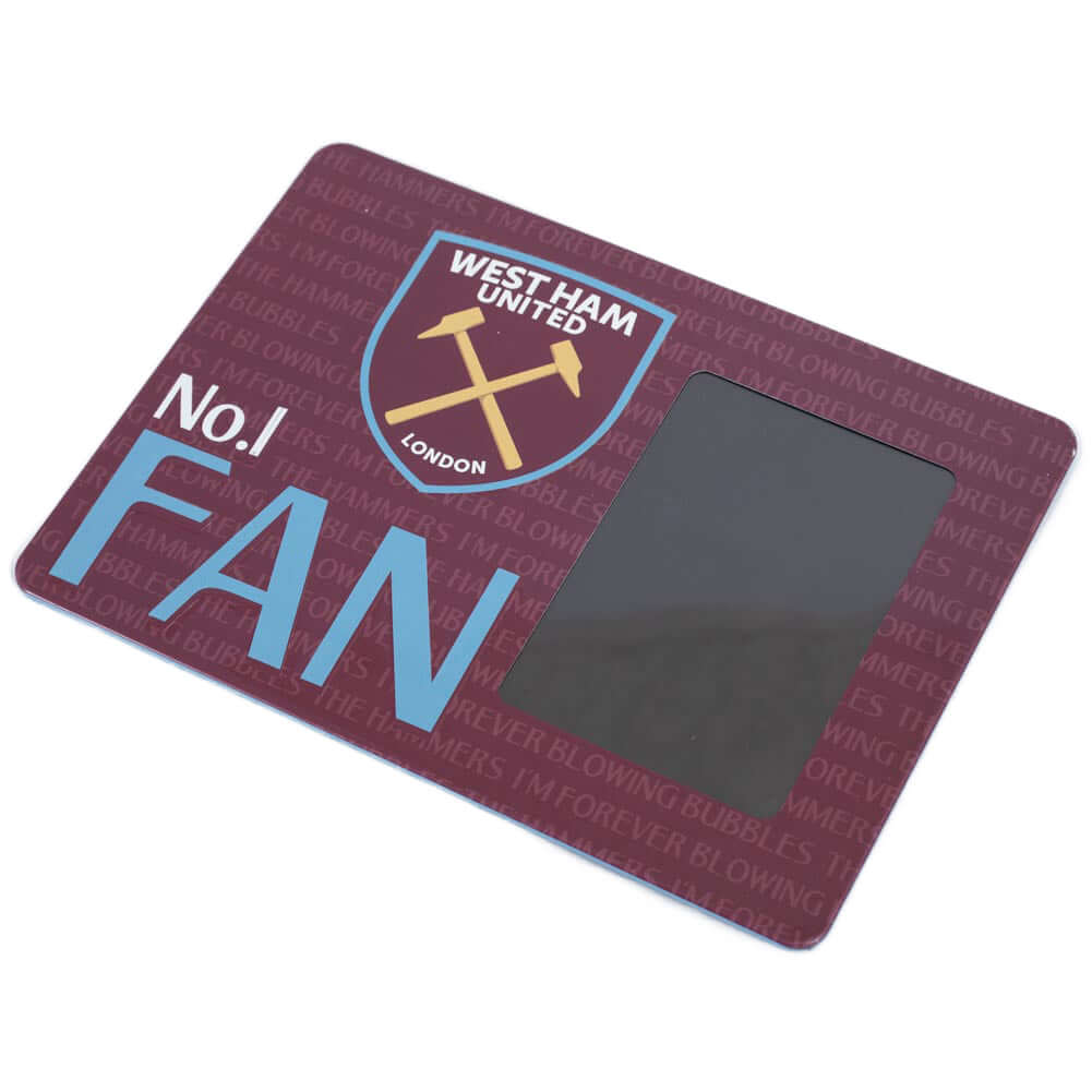 Letrero de marco de fotos para el fan número 1 del West Ham United FC Imagen secundaria del producto