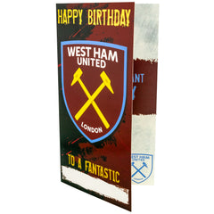 West Ham United FC Personalised Birthday Card LKT Sport Football>Premier League>West Ham United FC Greeting Cards
