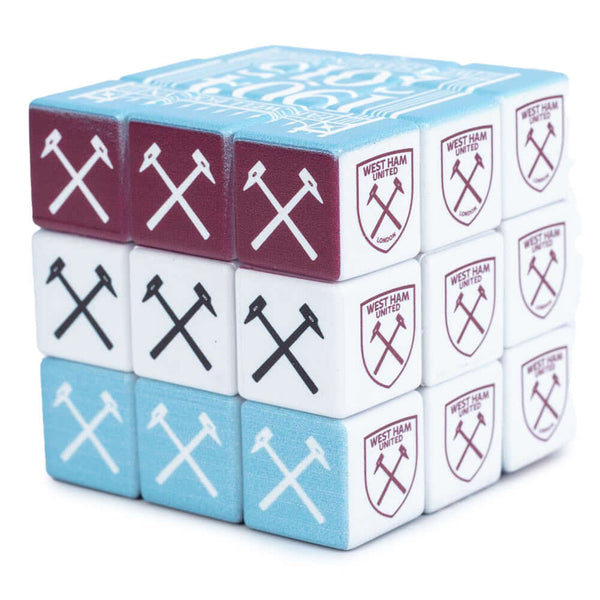 West Ham United FC Rubik’s Cube LKT Sport 3x3 cube puzzle featuring multiple Hammers imagesHours of play with this original Rubik's CubeSuitable for ages 3+Official licensed productApprox 6cm x 6cm x 6cm Mechanical Puzzles