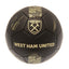 West Ham United FC Sig Gold Phantom Skill Ball LKT Sport Matte black phantom design PVC football32 panel ball with gold design detail, club crest and official player signature printsSkill practice ball suitable for all agesOfficial licensed productSize 1