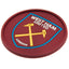 West Ham United FC Silicone Coaster LKT Sport Raised border rubber coaster featuring a vibrant stamped crest Made from flexible non slip silicone Wipe clean finish Official licensed product Approx 9cm in diameter On a header card Coasters