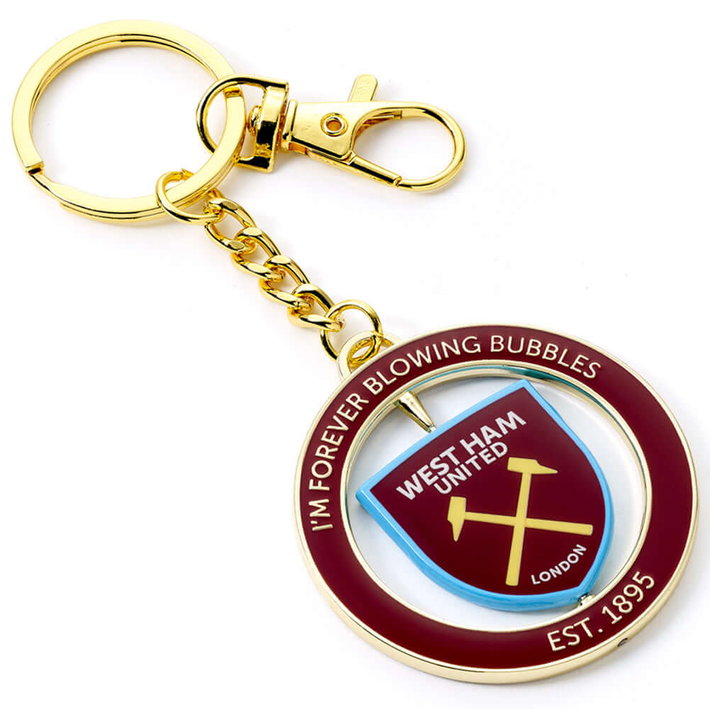 West Ham United FC Spinner Keyring LKT Sport Football>Premier League>West Ham United FC Keychains