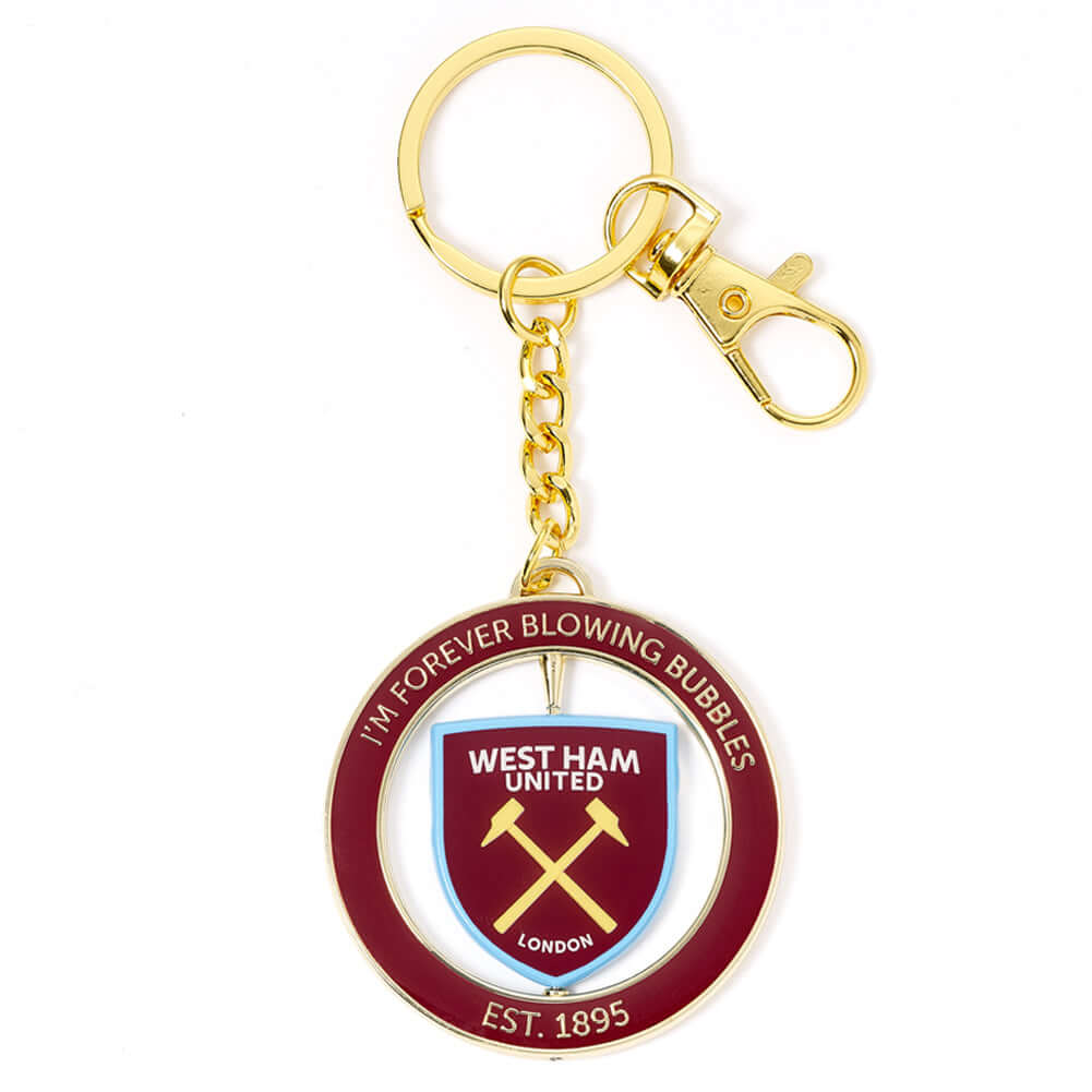 West Ham United FC Spinner Keyring LKT Sport Football>Premier League>West Ham United FC Keychains