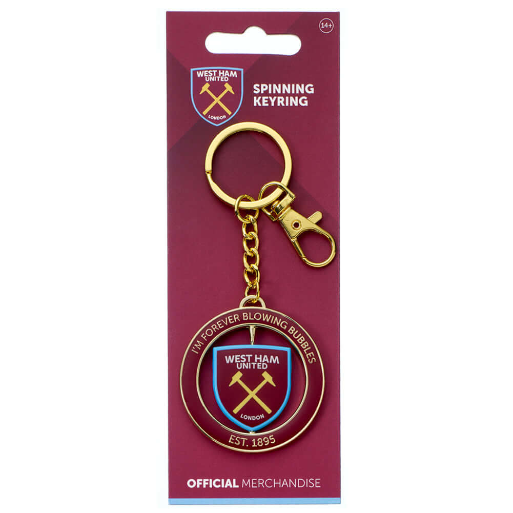 West Ham United FC Spinner Keyring LKT Sport Football>Premier League>West Ham United FC Keychains