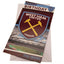 West Ham United FC Stadium Birthday Card LKT Sport Claret and blue gloss finish birthday cardFeaturing a large full colour West Ham crest and stadium graphicMessage inside reads 'Have a Fantastic Day!'Official licensed productApprox 22cm x 12cm Greeting C