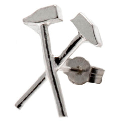 West Ham United FC Sterling Silver Stud Earring LKT Sport Highly detailed sterling silver shaped earringFeaturing the West Ham hammers on an earring studWith a butterfly back fixingOfficial licensed productApprox 12mm x 10mm Earrings