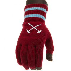 West Ham United FC Touchscreen Knitted Gloves Youths LKT Sport Football>Premier League>West Ham United FC Gloves & Mittens