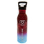 West Ham United FC UV Metallic Drinks Bottle LKT Sport Stainless steel fade metallic camping style water bottleStriking UV metallic finish with white Hammers crest and textScrew top lid with a closable clear drinking spoutOfficial licensed productApprox 7