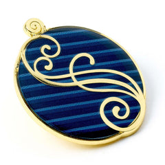Wicked Blue Shiz University Pin Badge LKT Sport Entertainment>Movies>Wicked Brooches & Lapel Pins
