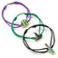 Wicked Elphaba Friendship Bracelet Set LKT Sport Set of three colourful and quaint friendship braceletsElphaba logo, witch hat and potion features on adjustable cord bracelets of green, purple and blackWear these bracelets stacked together or swap with fr