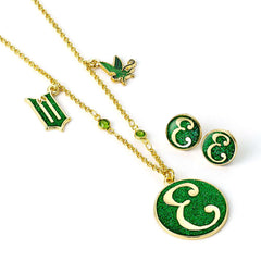 Wicked Gold Plated Elphaba Necklace & Earrings LKT Sport Entertainment>Movies>Wicked Jewelry Sets