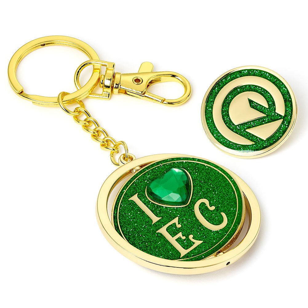 Wicked I Love Emerald City Keyring & Badge Set LKT Sport Entertainment>Movies>Wicked Keychains