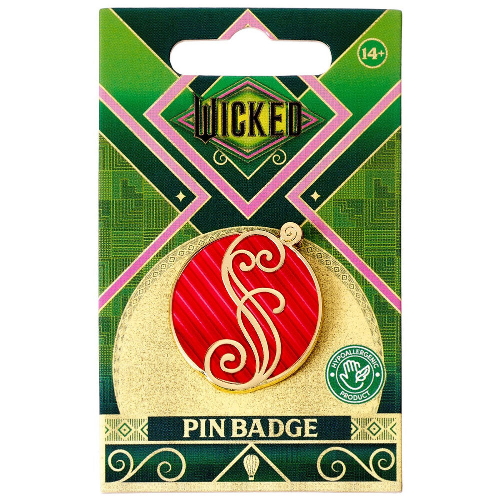 Wicked Pink Shiz University Pin Badge LKT Sport Entertainment>Movies>Wicked Brooches & Lapel Pins