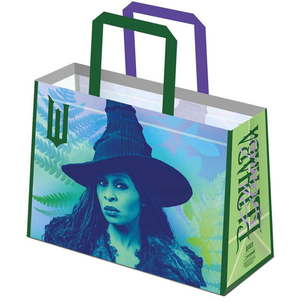 Wicked Reusable Shopping Bag LKT Sport Vibrant and colourful reusable shopping bag featuring Glinda and ElphabaMade from 100% PolypropyleneOfficial licensed productApprox 44cm x 33cm x 14cm Shopping Totes